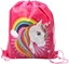 Изображение Worek Szkolny Na Buty Strój Gimnastyczny Jednoroec Tcza Róowy 35x27 cm