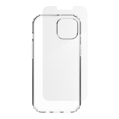Attēls no Zagg ZAGG IF Defense Bundle Case for iPhone 16e (2025) / 15 / 14 / 13 - Transparent