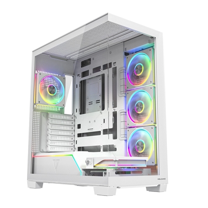 Изображение Obudowa PC VOLCANO STELLAR PLUS ARGB MIDI 5F Biała