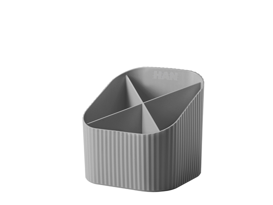 Picture of Zīmuļu turētājs HAN Re-X-LOOP, 4 nodalījumi, tumši pelēks
