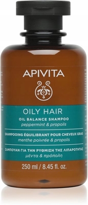 Picture of APIVITA_Oil Balance Shampoo with Peppermint & Propolis szampon regulujcy przetuszczanie z Mit i Propolisem 250ml