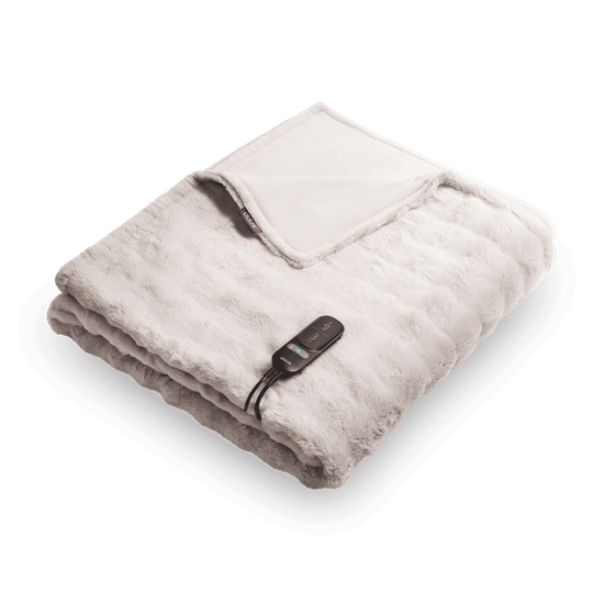Picture of Duux Yentl Heated Overblanket, 200 x 200 cm | DXOB12 | Number of heating levels 9 | Number of persons 1 | Washable | Remote control | Premium faux fur | 200 W | Bubble Gray