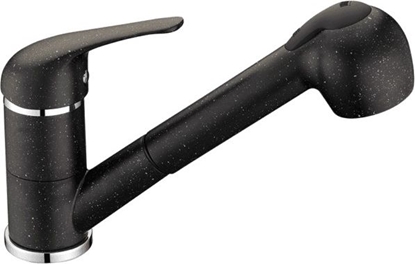 Attēls no Izvelkams virtuves maisītājs Daga, melns granīts