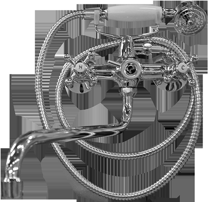 Изображение Jaucējkrāns vannas ar g. snīpi un duš. kom. New