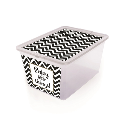 Изображение Uzglabāšanas kaste 30L X box, Zigzags