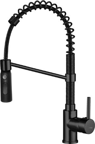 Picture of Virtuves maisītājs Serpen, ar atsperi, melns