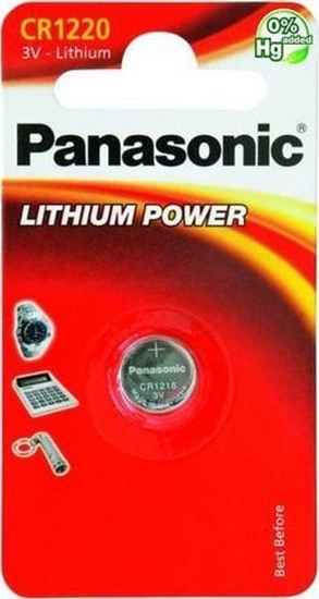 Изображение Panasonic Bateria Lithium Power CR1220 1 szt.
