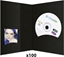 Picture of 1x100 Daiber Folders with CD archieve, 10x15, black