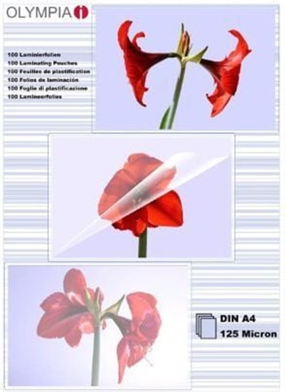 Picture of 1x100 Olympia Laminating pouches DIN A4 125 micron           9176