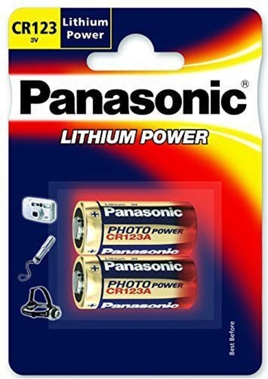 Picture of 1x2 Panasonic Photo CR 123 A Lithium