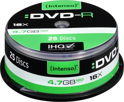 Изображение 1x25 Intenso DVD-R 4,7GB 16x Speed, Cakebox