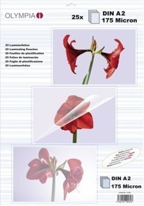 Picture of 1x25 Olympia Laminating pouches DIN A2 175 micron           9184