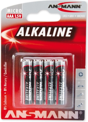 Attēls no 1x4 Ansmann Alkaline Micro AAA LR 03 red-line