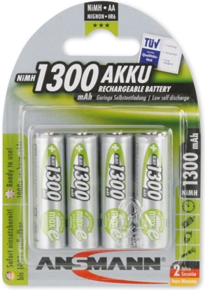 Attēls no 1x4 Ansmann maxE NiMH rech. bat, Mignon AA 1300 mAh
