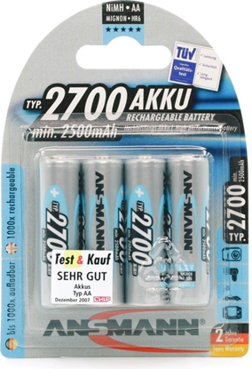 Attēls no 1x4 Ansmann rech. battery 2700 Mignon AA 2500 mAh
