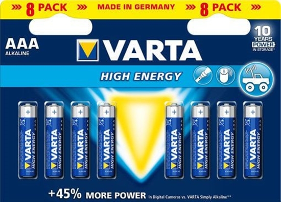 Picture of 1x8 Varta Longlife Power Micro AAA LR03