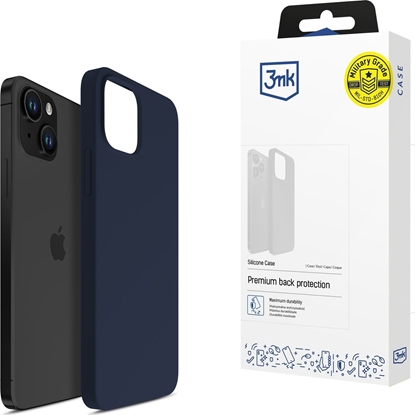 Picture of 3MK Apple iPhone 15 - 3mk Silicone Case Dark Navy