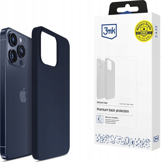 Picture of 3MK Apple iPhone 15 Pro Max - 3mk Silicone Case Dark Navy