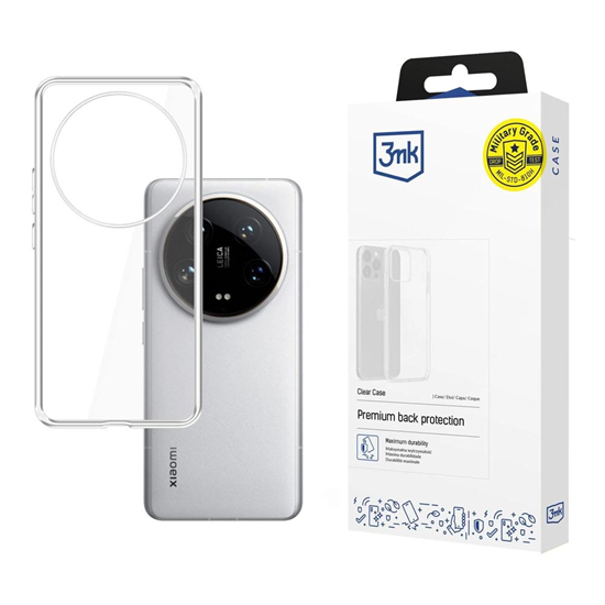 Picture of 3mk Clear Case for Xiaomi 14 Ultra - transparent