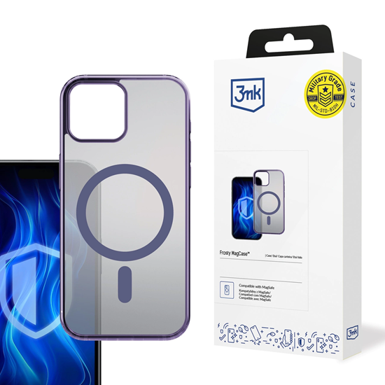 Изображение 3mk Frosty MagCase Purple Case for Apple iPhone 12