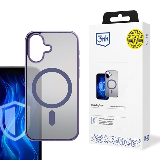 Picture of 3mk Frosty MagCase Purple Case for Apple iPhone 16