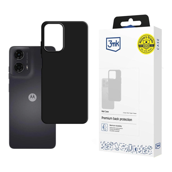 Picture of 3mk Matt Case for Motorola Moto G24 - Black