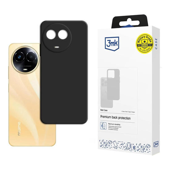 Picture of 3mk Matt Case for Realme 11 5G - Black