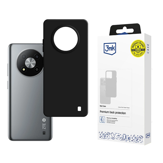 Picture of 3mk Matt Case for ZTE Blade A73 - Black