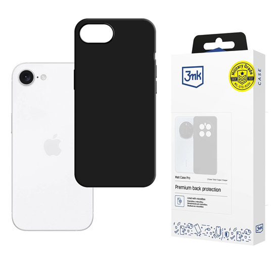 Picture of 3mk Matt Case Pro for Apple iPhone 16E - Matte Bla