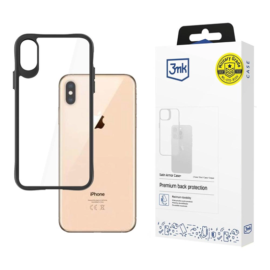 Изображение 3mk Satin Armor Case+ for iPhone Xs Max - Transpar