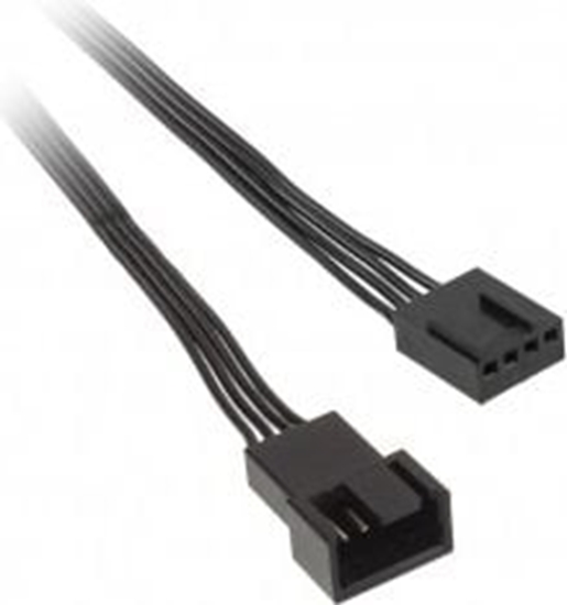 Изображение 4-pin - 4-pin, 0.3m, Czarny (ZUAD-771)