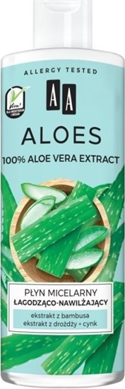 Picture of AA Aloes 100% Pyn micelarny agodzco-nawilajcy 400ml