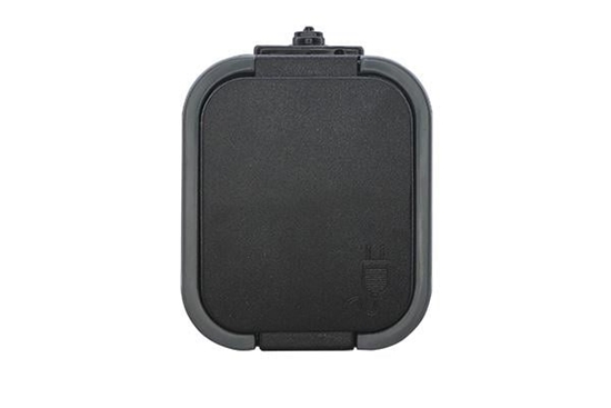 Picture of Abex Gniazdo wtyczkowe pojedyncze, natynkowe 2P+Z, bryzgoodporne z klapk IP44, szaro czarne NT-16B2