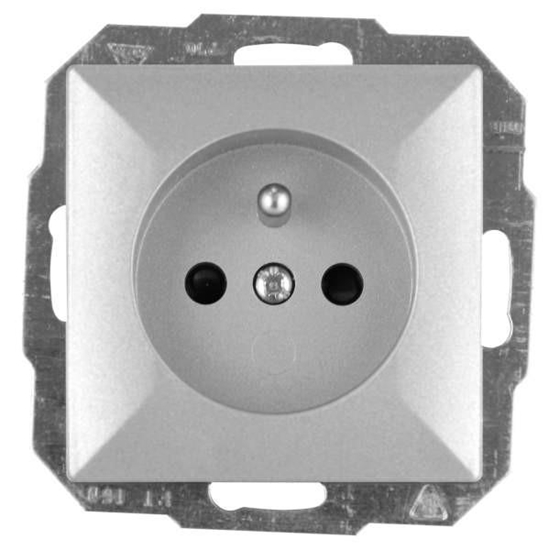 Изображение Abex Gniazdo z uziemieniem i przeson styków opal/pera srebrne