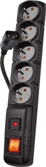 Изображение Acar Listwa zasilajca F5 5 gniazd 1.5m (W0086)