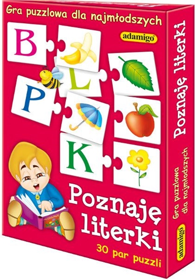 Picture of Adamigo Gra Puzzlowa Poznaj Literki - 5581