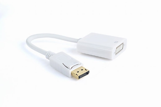 Picture of Adapter AV Gembird DisplayPort - DVI-I biay (A-DPM-DVIF-002-W)