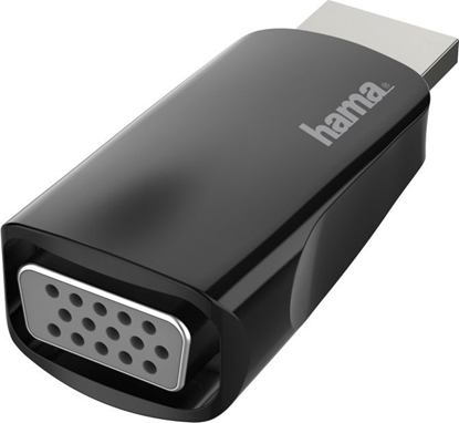 Attēls no Adapter AV Hama HDMI - D-Sub (VGA) czarny (002003440000)