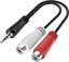Изображение Adapter AV Hama Jack 3.5mm - RCA (Cinch) x2 czarny (002003500000)