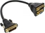Изображение Adapter AV InLine DVI-I - D-Sub (VGA) - DVI-I czarny (17301)