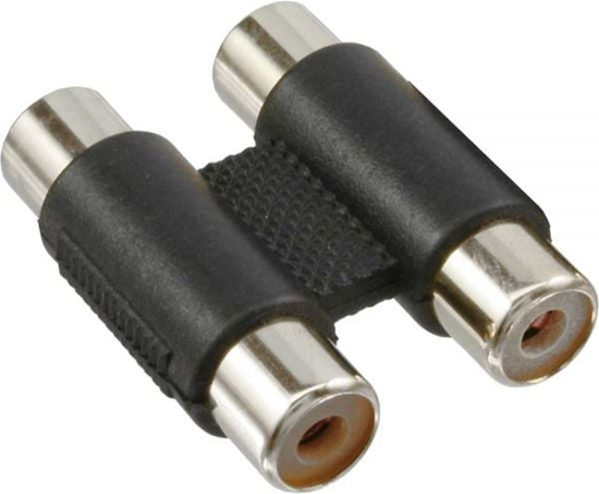Picture of Adapter AV InLine RCA (Cinch) x2 - RCA (Cinch) x2 czarny (99318)