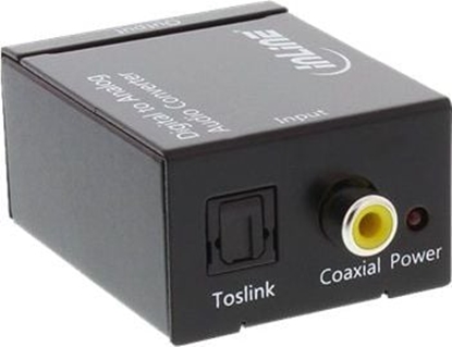 Attēls no Adapter AV InLine Toslink - RCA (Cinch) czarny (65002)