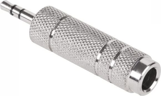 Picture of Adapter AV Jack 3.5mm - Jack 6.3mm srebrny (ZLA0322)