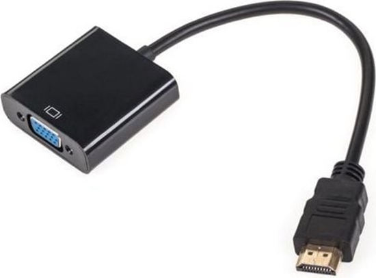 Изображение Adapter AV LechPol D-Sub (VGA) Mini - HDMI czarny (KOM0842)