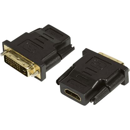 Изображение Adapter AV LogiLink HDMI - DVI-D czarny (AH0001)