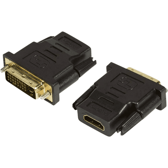 Изображение Adapter AV LogiLink HDMI - DVI-D czarny (AH0001)