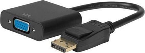 Picture of Adapter AV MicroConnect DisplayPort - D-Sub (VGA) czarny (DPVGA15CM)