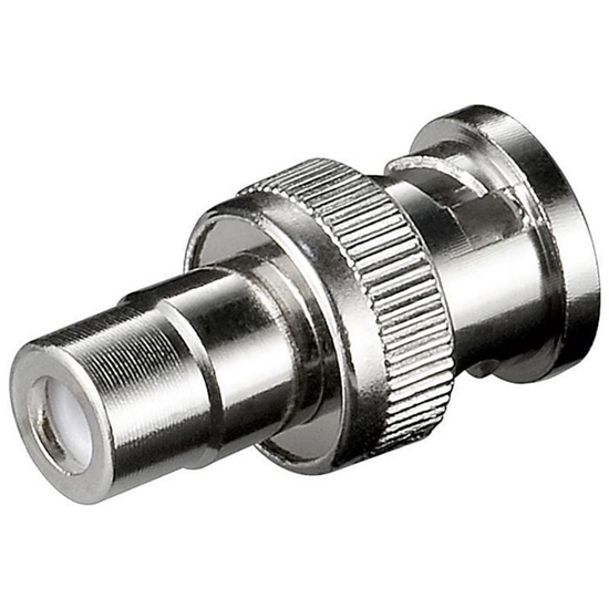 Picture of Adapter AV MicroConnect RCA (Cinch) - BNC srebrny (BNCRCAADAPTOR1)