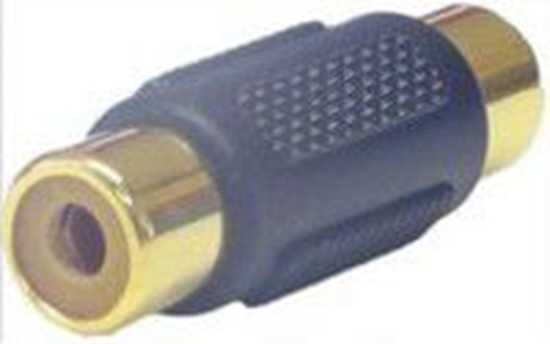 Picture of Adapter AV MicroConnect RCA (Cinch) - RCA (Cinch) czarny (AUDAGG)