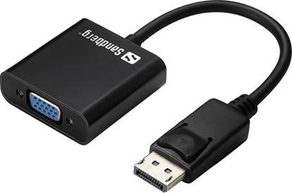 Picture of Adapter AV Sandberg DisplayPort - D-Sub (VGA) czarny (50843)